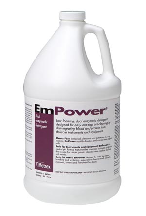 Detergent Enzymatic Dual Instrument EmPower® Liquid Concentrate 1 gal. Jug Fresh Scent (1/EA 4/CS) by Metrex Research Corporation  ID 10-4100